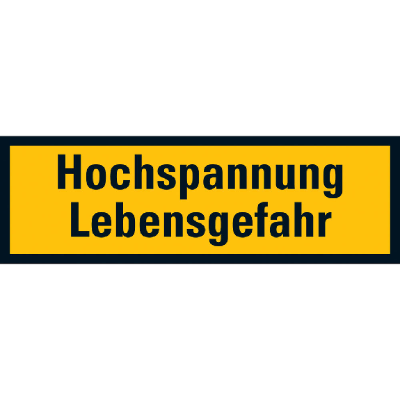 Warnschild Hochspannung Lebensgefahr praxisbewährt,Folie,selbstklebend,37x105 mm Warnschild Hochspannung Lebensgefahr praxisbewährt,Folie,selbstklebend,37x105 mm-Beschreibung lesen