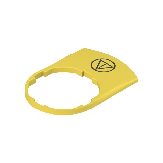 Plaque jaune, avec marquage pour la gravure au laser - VE TF32H5124-Lire la description