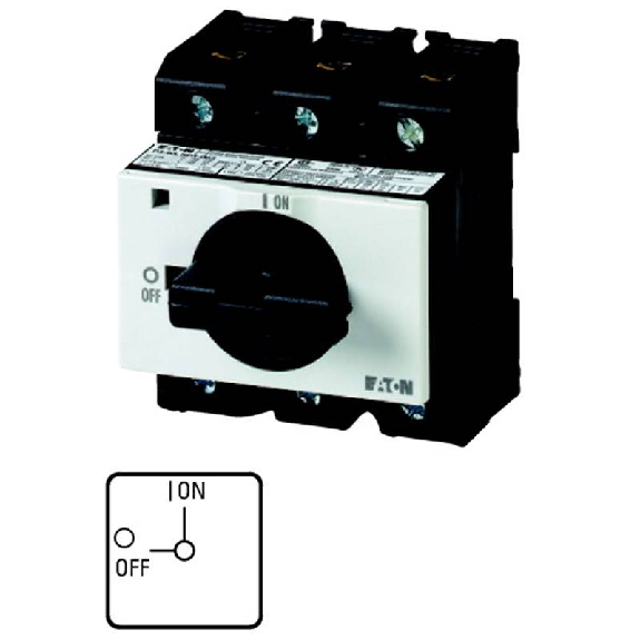 Interrupteur Marche-Arrêt, 3p+N, 63A, verrouillable, encastré - P3-63/IVS/N Interrupteur Marche-Arrêt, 3p+N, 63A, verrouillable, encastré - P3-63/IVS/N-Lire la description