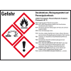 GHS-Etikett Desinfektion-/Reinig.., GefStoffV/GHS/CLP, Folie, 74x105mm, 8/Bogen GHS-Etikett Desinfektion-/Reinig.., GefStoffV/GHS/CLP, Folie, 74x105mm, 8/Bogen