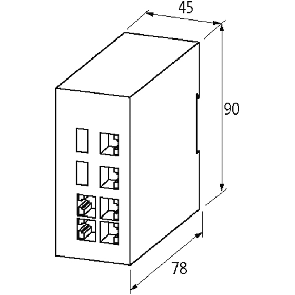 Switch Ethernet, 8 ports RJ45, non administrable - métal - 58171 Switch Ethernet, 8 ports RJ45, non administrable - métal - 58171-Lire la description