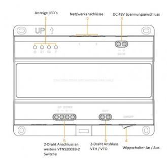 2-Draht-Switch VTNS2003B-2 für Intercom-Beschreibung lesen