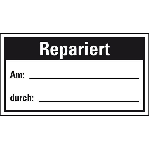Etikett für Qualitätskontrolle Repariert, Gewebefolie, 45x25mm, 120/Heft Etikett für Qualitätskontrolle Repariert, Gewebefolie, 45x25mm, 120/Heft-Beschreibung lesen