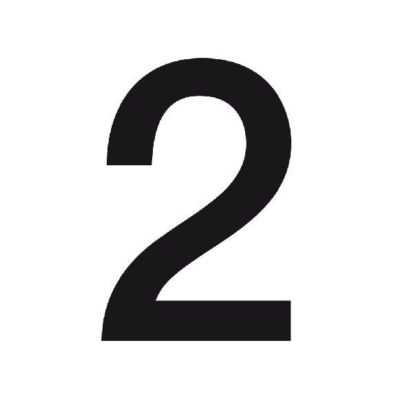 Stanzzahl 2, wasserfest, schwarz, Folie, selbstklebend, Schrifthöhe 50mm, 10/VE Stanzzahl 2, wasserfest, schwarz, Folie, selbstklebend, Schrifthöhe 50mm, 10/VE-Beschreibung lesen