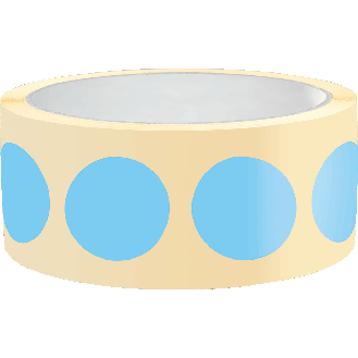 Markierungspunkte, blau, Folie, selbstklebend, Ø 25 mm, 100/Rolle-Beschreibung lesen