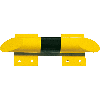 Rollstopp, zum Aufdübeln, gelb/schwarz, Stahlrohr, feuerverzinkt, Ø 76mm, 500mm Rollstopp, zum Aufdübeln, gelb/schwarz, Stahlrohr, feuerverzinkt, Ø 76mm, 500mm