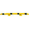 Rollstopp, zum Aufdübeln, gelb/schwarz, Stahlrohr, feuerverzinkt, Ø 76mm, 1500mm Rollstopp, zum Aufdübeln, gelb/schwarz, Stahlrohr, feuerverzinkt, Ø 76mm, 1500mm