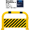 Schutzbügel mit Unterfahrschutz, 425 mm, zum Aufdübeln, feuerverzinkter Stahl