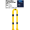 Schutzbügel, zum Aufdübeln, gelb/schwarz, Stahl, verzinkt, pulverb., Ø76mm, 300x1150mm