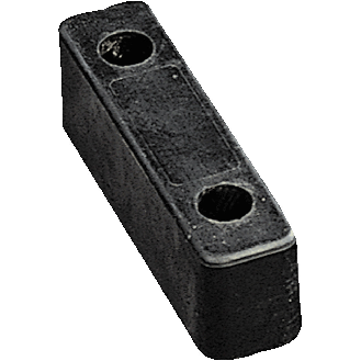 Rammpuffer Rubber 1, 2 Bohrungen, Ø 10mm, vulkanisiertes Neugummi, 52x200x60mm-Beschreibung lesen