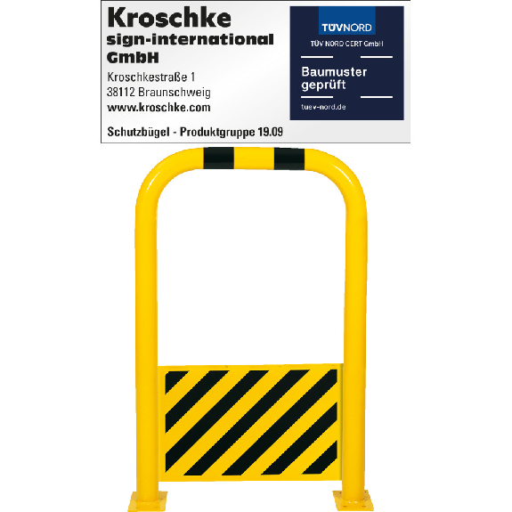 Schutzbügel mit Unterfahrschutz, 750x1150mm-Beschreibung lesen