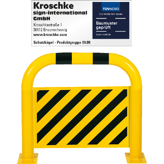 Schutzbügel mit Unterfahrschutz, 750x650mm-Beschreibung lesen
