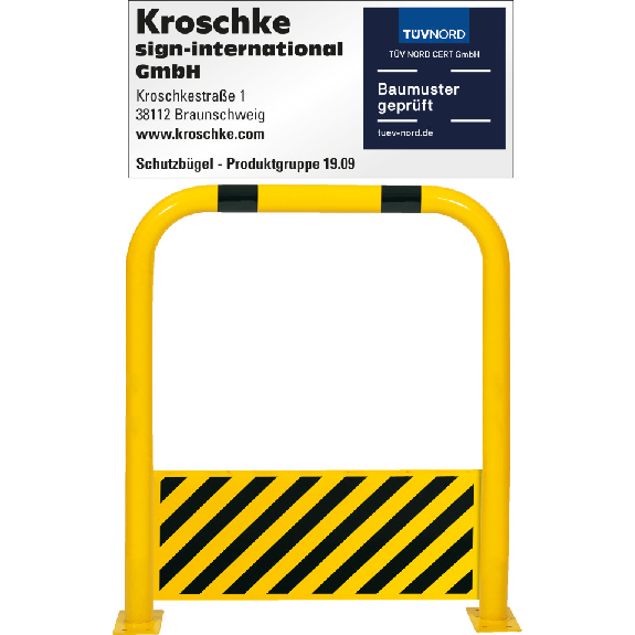 Schutzbügel mit Unterfahrschutz, 1000x1150mm-Beschreibung lesen
