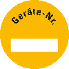 Inventaretikett Geräte-Nr., gelb, Dokumentenfolie, selbstklebend, Ø 30mm, 18/Bogen Inventaretikett Geräte-Nr., gelb, Dokumentenfolie, selbstklebend, Ø 30mm, 18/Bogen