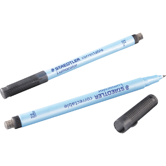 STAEDTLER Lumocolor correctable 305 F, trocken abwischbarer Stift, schwarz-Leggi tutto