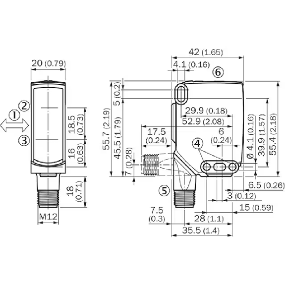 Cellule EAP PNP/NPN P=250mm PinPoint IO-Link LO/DO / M12 4P - WTF16P-24162620A00-Lire la description