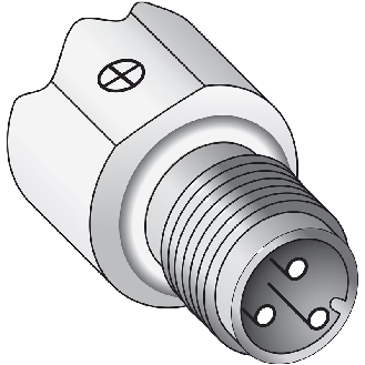 Cellule Barrage NPN P=15m PinPoint DO M18 Plast. Axial / M12 3P - GRSE18S-F2336-Lire la description