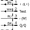 Cellule EAP PNP/NPN P=1,2m Pot. LR LO/DO / M12 4P - WT24-2B470