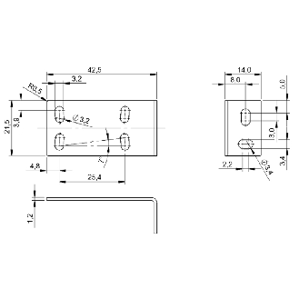 Pack Cellule BOS012E + Equerre BAM00U5 + Réflecteur BAM00WL - BAV BP-PH-00113-01 (SET0176)-Lire la description