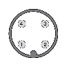 Cellule Directe PNP P=400mm Teach IR LO/DO M18 Inox Axial, M12 4P - FFI7/0P-1E