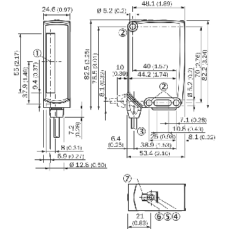 Cellule Bar. reflex Ligne 55mm PNP P=4,5m IO-Link LO/DO M12 4P+C0.3m - RAY26P-34862330A00-Lire la description