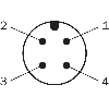 Cellule EAP PNP P=50mm IR LO Hybride / M12 4P - ZTB18-4PZ4A1D02
