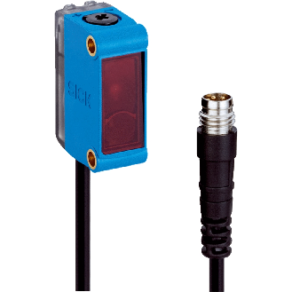 Cellule Bar. reflex PNP P=12m Pot. Laser LO/DO 10-30Vdc M08 4P+C0.4m - GL6L-F6211-Lire la description