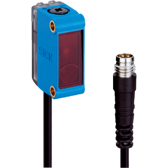 Cellule Bar. reflex PNP P=12m Pot. Laser LO/DO 10-30Vdc M08 4P+C0.4m - GL6L-F6211-Lire la description
