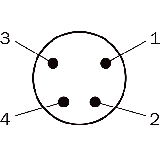 Cellule Bar. reflex PNP P=12m Pot. Laser LO/DO 10-30Vdc M08 4P+C0.4m - GL6L-F6211-Lire la description
