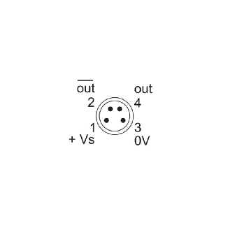 Cellule EAP PNP P=120mm qTeach Laser LO/DO / M08 4P+C0.2m - O200.GL-PV1T.72NV/F040_H006-Lire la description