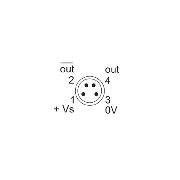 Cellule EAP PNP P=120mm qTeach Laser LO/DO / M08 4P+C0.2m - O200.GL-PV1T.72NV/F040_H006-Lire la description