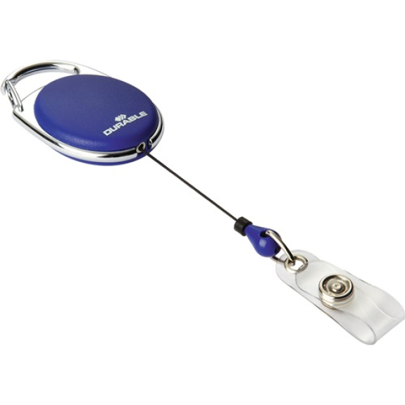 Support à emboîter  avec boucle à bouton pression longueur de ruban 800 mm bleu 1,00 CT-Lire la description