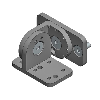 Support pivotant 0-180 ° pour éclairages BAR - SWIVEL-MOUNT