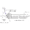 Thermoplongeur fixe cuivre 6000W, lp=520mm, 11/2GC cuivre nickelé - TF8-C-520/1 "1/2"