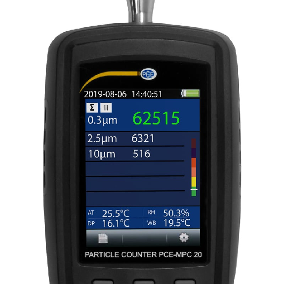 Contatore di particelle PCE-MPC 30-Leggi tutto