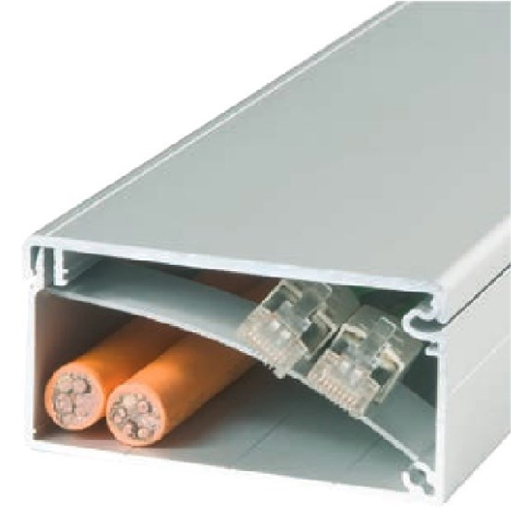 Goulotte KK-80x40 sans trou - barre de 6m - 4E25001 Goulotte KK-80x40 sans trou - barre de 6m - 4E25001-Lire la description