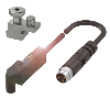 DPM Vérins PNP NO / M12 4P+C0,2m + Bride de fixation BMF  - BMF 305K/HW17-PS-C-2-S49-00,2 (SET00H1)