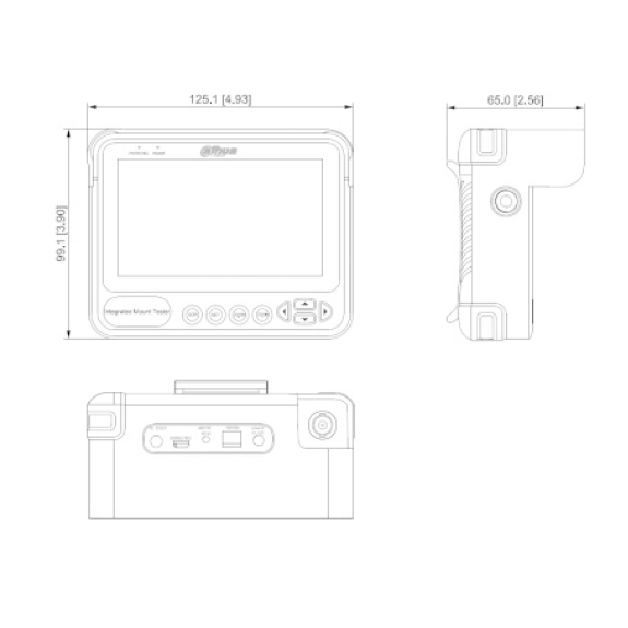 Dahua - PFM904 - HDCVI Analog Tester, - 4,3" Bildschirm - Unterstützt HDCVI (bis 4K) /AHD /TVI /CVBS - Unterstützt DC 1-Beschreibung lesen