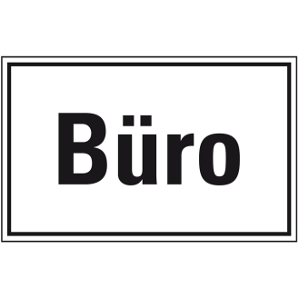 Türhinweisschild Büro, Kunststoff, 300x200mm-Beschreibung lesen