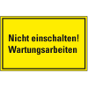 Warnschild Nicht einschalten! Wartungsarbeiten, Magnetfolie, 300x200mm