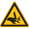 Warnschild Warnung vor Schnittgefahr,praxisbewährt,Folie,selbstklebend,SL 100mm Warnschild Warnung vor Schnittgefahr,praxisbewährt,Folie,selbstklebend,SL 100mm