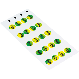Leiterkennzeichen Neutralleiter PEN, RoHS konform, Folie, Ø 25mm, 7/Bogen-Beschreibung lesen