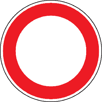 Verkehrszeichen Verbot für Fahrzeuge aller Art, Nr.250, Aluminium RA2, reflektierend, Ø 420mm, DIN 67520, nach StVO-Beschreibung lesen