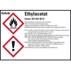 GHS-Etikett Ethylacetat, GefStoffV/GHS/CLP, Folie, 105x74mm, 8/Bogen GHS-Etikett Ethylacetat, GefStoffV/GHS/CLP, Folie, 105x74mm, 8/Bogen