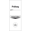 Grundetikett Prüfung gemäß §...Nächster Prüfung, Kunststoff, inkl.Kabelb., 40x100mm, 10/VE