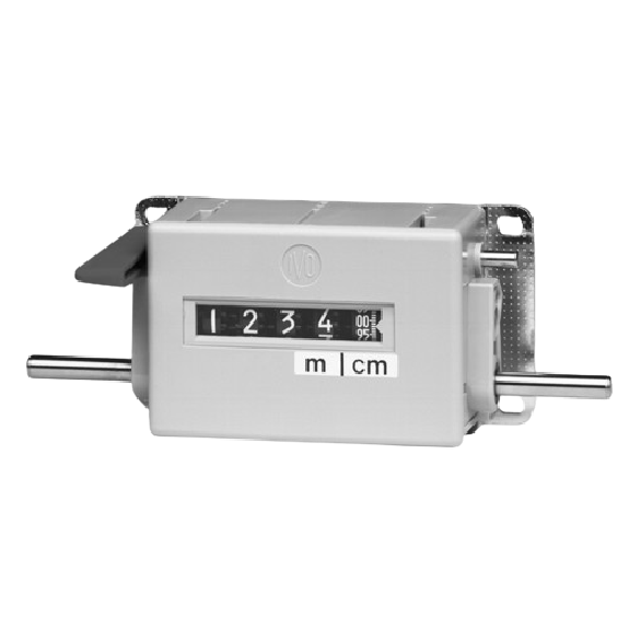 Compteur métreur mécanique 5 digits 9999.95 m, 2 tours = 10 / Sens I Compteur métreur mécanique 5 digits 9999.95 m, 2 tours = 10 / Sens I-Lire la description