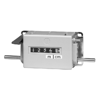 Compteur métreur mécanique 5 digits 9999.95 m, 2 tours = 10 / Sens I-Lire la description
