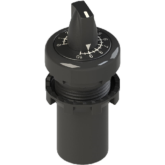 Potentiomètre 10 kohm, Cermet 0,5 W, (noir), Push-In - E6 1DM010K-D311-Lire la description