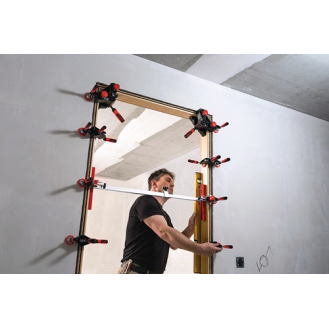 Set de presses pour châssis de porte avec extension télescopique-Lire la description
