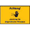 Hinweisschild Zutritt nur für eingewiesene Personen, Kunststoff, 200x300mm Hinweisschild Zutritt nur für eingewiesene Personen, Kunststoff, 200x300mm
